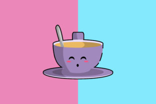 Cup Coffee Kawaii Cute Illustration Graphics