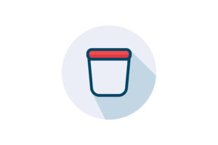 Cup Flat Icon Vector for Creative Crafters