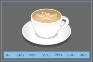 Espresso Cappuccino Macchiato Coffee Cup Graphics & Icons