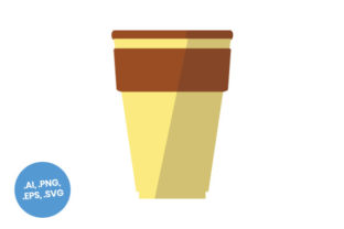 Lime Coffee Cup Flat Icon: Graphics and Icons for Creative Design