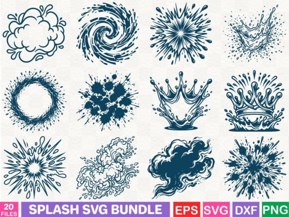 Splash SVG Bundle: Graphics for Creative Projects