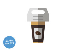 Take Away Coffee Cup Flat Icon: Graphics and Icons for Creative Design