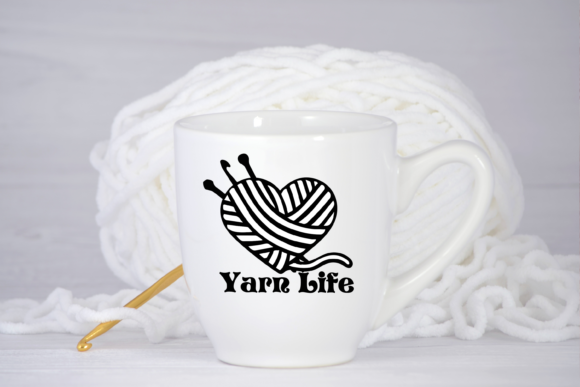 Yarn Life Yarn Knitting Crochet Hook SVG